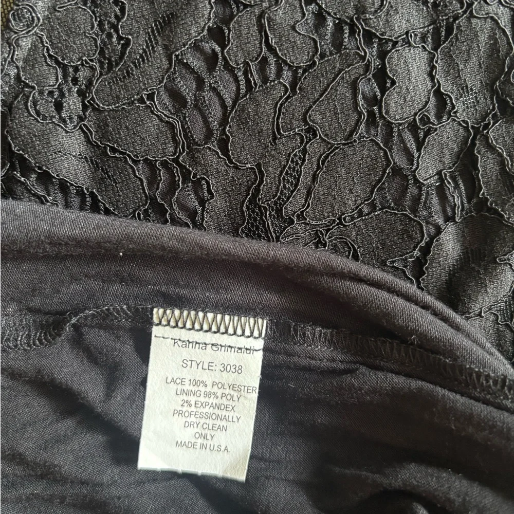 Karina Grimaldi Black Mesh Detail Top - Picture 5 of 6